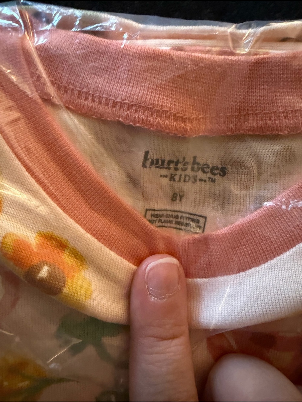 Burt's Bees girls pumpkin PJs 8yrs